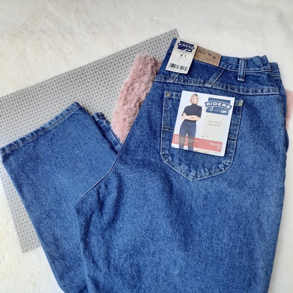 Riders Vintage 2000's Taper Leg High Rise Mom Jeans Deadstock Plus 18 NWT - Picture 12 of 12